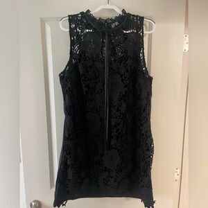 Black High Neck Dress